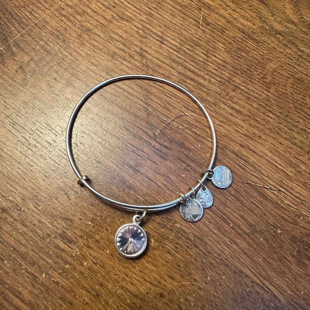 Alex and Ani June Birthstone Expandable Bangle